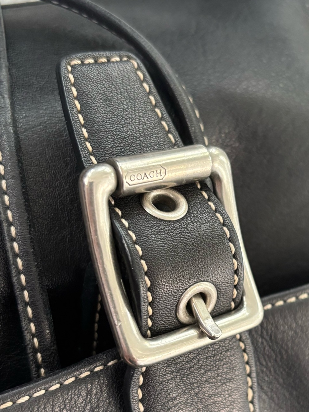 Coach bag vintage Y2K in black leather. Mini backpack in EUC. - Picture 4 of 10